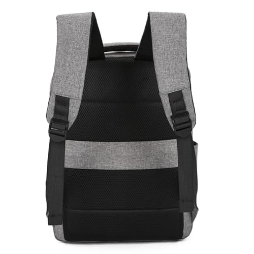 Laptop Backpack with USB Charging Port, Business Travel Backpack for 15.6 Inch Laptop, Computer Bag for Men Women - color: Grey