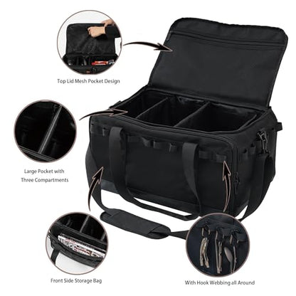 35L Multi-functional Duffle Bag, Waterproof Shoe & Picnic Camping Organizer, 3 Adjustable Dividers for Travel, Sports, GYM - style: Upgrade Style