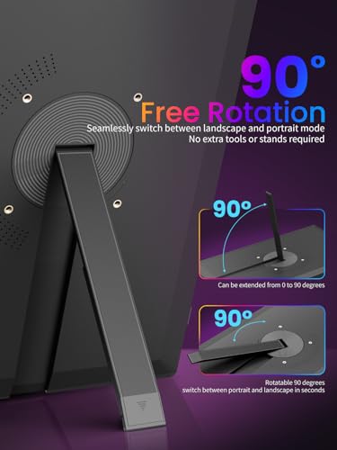 15.6 inch Portable Monitor for Laptop USB-C HDMI FHD 1080P | Plug & Play, Ultra-Slim Travel Monitor with Speakers, Portable Screen for Laptop, PC, Tablet, Phone, PS4/5, Xbox, Switch - size: 15.6 inch RM