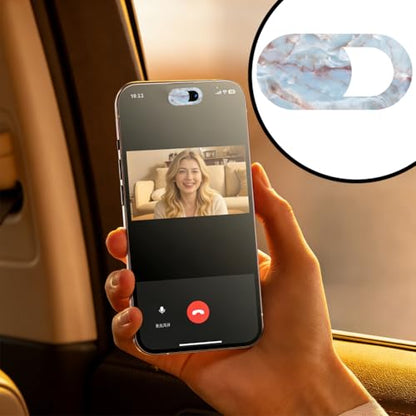 8Pcs 8 Styles Laptop Camera Cover Slide Marble Privacy Guard Accessories, 0.04 Inch Ultra Thin Webcam Cover Protector Blocker for Desktop Computer Tablet Notebook Mini PC Home Office Use - color: Marble