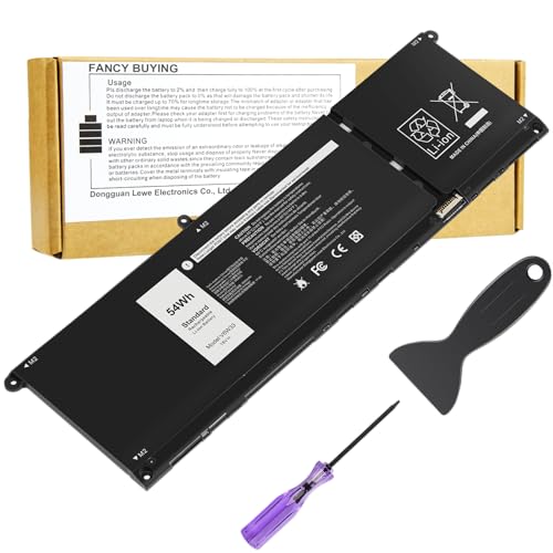 54Wh V6W33 Laptop Battery for Dell Latitude 3320 3330 3420 3520 Vostro 3510 3511 3515 3525 5410 5620 5625 Inspiron 15 3511 3510 3520 3515 5310 5410 5418 5510 5515 5518, JGCCT N9XX1 MGCM5 XDY9K CFD72 - size: 11.18*1.54*0.83inch V6W33