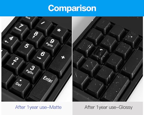 2PCS Keyboard Number Stickers, Keyboard Number Pad Replacement Stickers Universal for Wireless Numeric Pad Numpad Keypad, Laptop, Desktop, Computer, Keyboard Numbers Sticker -Matte - color: Numbers
