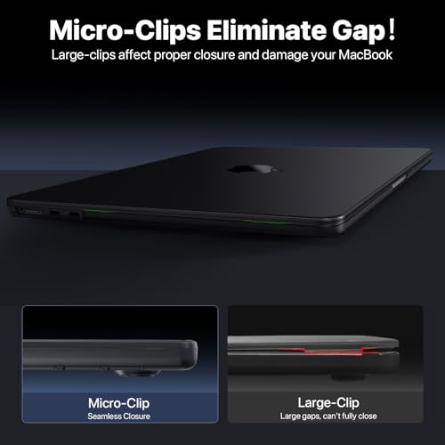 Macaset for MacBook Pro 16 inch Case 2024-2021 M4 M3 M2 M1 Pro/Max [Ultra-Thin Natural] for A3403 A3186 A2991 A2780 A2485 Protective Durable Matte Hard Shell Laptop Cover-Space Black Clear - color: Matte Black