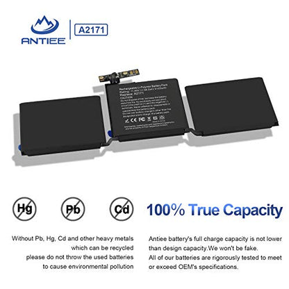 ANTIEE A2159 A2289 A2338 Battery Replacement, A2171/ A1713 Battery for MacBook Pro 13-Inch 2019 2020 (M1) EMC 3301 3456 3578 MUHN2 MUHP2 MUHQ2 MUHR2 MXK62 MYDA2 MYD82 MYD92 MYDC2 MXK52 MXK32 MXK72 - size: 11.3*4*0.16inch A2171