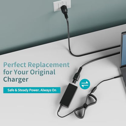 65W 4.5mm Small Barrel Tip Laptop Charger for Dell 19.5V 3.34A Power Adapter Replacement for Dell 14 15 16, Inspiron 14 15 16, Vostro 14 15 16 Series [NOT for 7.4mm Large Barrel Tip]