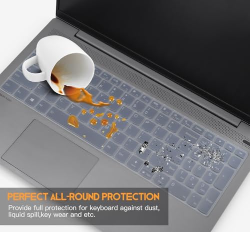 CaseBuy Keyboard Cover for Lenovo Yoga 7 7i 2-in-1 15.6" 16", Lenovo IdeaPad 1 1i 15.6", Lenovo V15 G4 Laptop 2026-2023,IdeaPad 3 3i 5 5i 7i 15.6",ThinkBook 15 G4 G3 G2 15p,IdeaPad Slim 7 15.6 - color: Clear