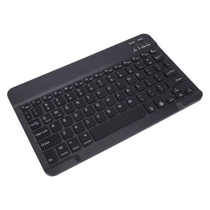 Portable Keyboard Wireless Rechargeable Ultra Slim Ergonomic Keyboard with RGB Backlit for Win Tablet Phone Laptop (Black) - color: Black
