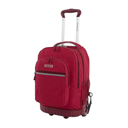 Travelers Club 20" Rolling Backpack with Laptop Compartment, Red - color: Red, size: 20 Inch