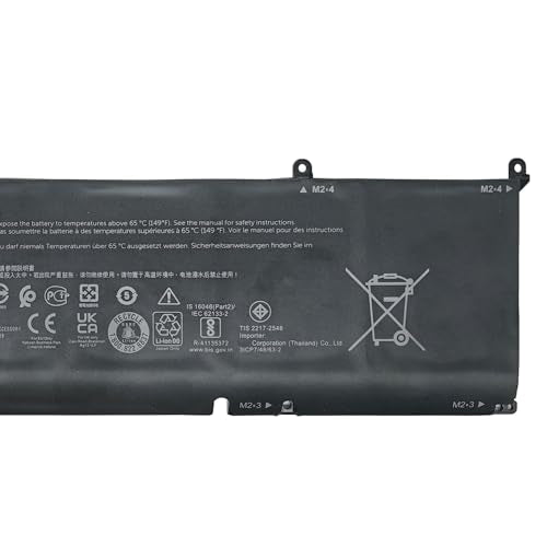 69KF2 Battery 86Wh 8FCTC 70N2F 11.4V | Replacement for Dell Alienware M15 R3 R4 R5 R6 M16 R1 M17 R3 / Inspiron 15 7510 / Precision 5560 5570 / XPS 9500 9520 Series - size: 13.05*4.34*1.17 inch 69KF2