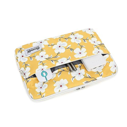 Canvaslife Pattern 13 inch Canvas Laptop Sleeve with Pocket 13 inch 13.3 inch Laptop 13 case13 Sleeve (Yellow Flower) - color: Yellow Flower, size: 13 inch/13.3 inch
