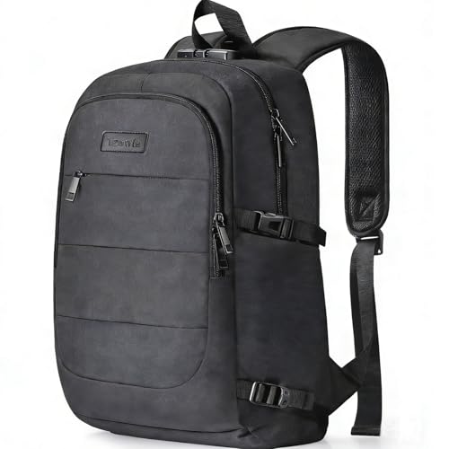 Tzowla Travel Laptop Backpack Water Resistant Anti-Theft Bag with Giant Tumbler Holder Pocket and Lock 17.3 Inch Computer Business Backpacks for Women Men Work College Gift,Casual Daypack(Black) - color: A-black, size: Standard 17.3inch