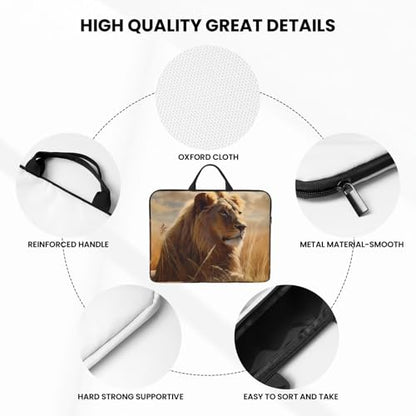 14 inch Laptop Sleeve with Handle Shockproof Laptop Bag Waterproof Computer Cover Bag Prairie Lion Briefcase