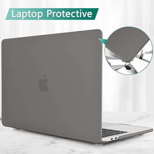 May Chen for MacBook Pro 16 Inch 2019 Release Model: A2141,Hard Shell Case Cover Screen Protector & Keyboard Cover for MacBook Pro 16 Retina with Touch ID & Touch Bar - Gray - color: Gray