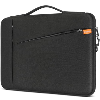 DOMISO 15.6 inch Laptop Case Sleeve Protective Cover Compatible with 16 inch MacBook Pro M4 M3 M2/Pro Max,15.6-16 inch HP Dell ASUS Lenovo Chromebook,Waterproof Computer Cases Bag with Handle,Black - size: 15.6 inch