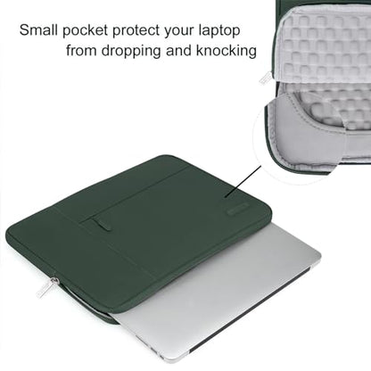 MOSISO Laptop Case 13.3 inch, 13-13.3 inch Laptop Sleeve with Handle Compatible with MacBook Air/Pro 13/Pro 14 M5 M4 M3 M2 M1,HP Dell ASUS Lenovo, Polyester Multifunctional Computer Bag,Midnight Green - color: Midnight Green, size: 13.3 inch