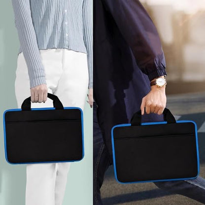 Hseok Laptop Case 13.3-14 Inch Sleeve,TSA Shockproof Computer Handbag,Compatible with MacBook Neo/Pro 14 M5/M4/M3/M2/M1,All Models 13.3" MacBook Air/Pro,XPS 13/14,Most 13-14 Notebooks,Blue Edge - color: Blue edge
