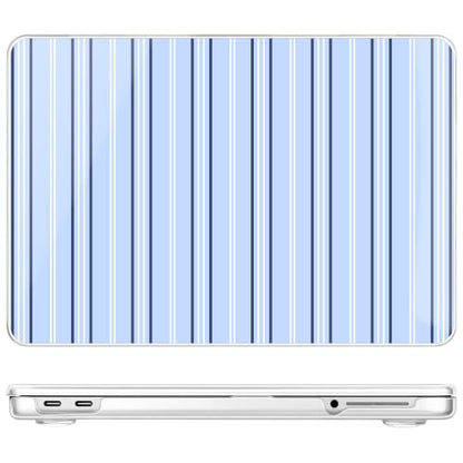 May Chen Compatible with MacBook Neo 13 inch Case 2026 Model A3404, Plastic Hard Shell,Keyboard Cover,Screen Protector,Dust Plug, for MacBook Neo 13" with A18 Pro Chip, Blue Striped - color: Blue Striped
