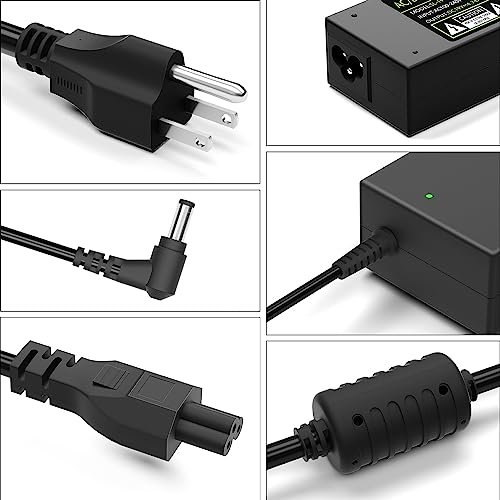 90W DC19V 4.74A Laptop Charger for Asus Toshiba AC Adapter Laptop PC Computer Charger Power Cord, 3 Pin 90 Watt AC to DC 19V Switching Power Supply with 10.56ft Long Cable, 5.5x2.5mm Plug - style: 19V 4.74A