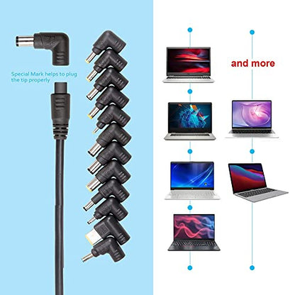 Universal Laptop Charger 90W, Slim AC Adapter Power Supply Cord with USB Port for Mobile Phones| Tablet Compatible with Dell Lenovo Toshiba Acer Asus Gateway IBM and Most Notebooks