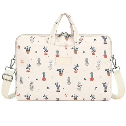 DACHEE Laptop Shoulder Bag for 15 Inch/15.6 Inch Macbook Pro - color: Potted Plant(07)