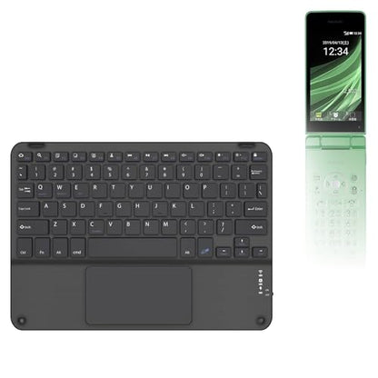 BoxWave Keyboard Compatible with Sharp Aquos Keitai 3 - SlimKeys Bluetooth Keyboard with Trackpad, Portable Slim TouchPad - Jet Black