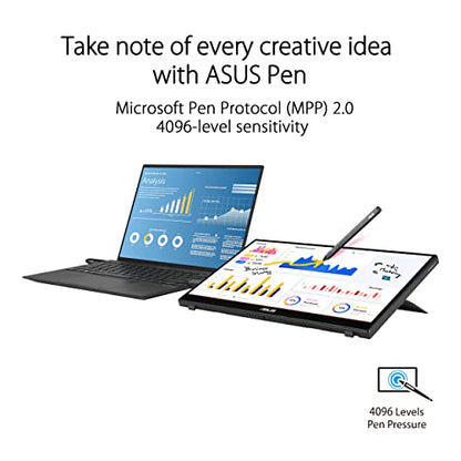 ASUS ZenScreen Ink 14” 1080P Portable Touchscreen Monitor (MB14AHD) - Full HD, IPS, 10-point touch, Stylus Pen (MPP 2.0), Eye Care, USB Type-C, Micro HDMI, Kickstand, Tripod Mountable, 3-Year Warranty - style: 14" Stylus Pen MPP 2.0 Touch Screen