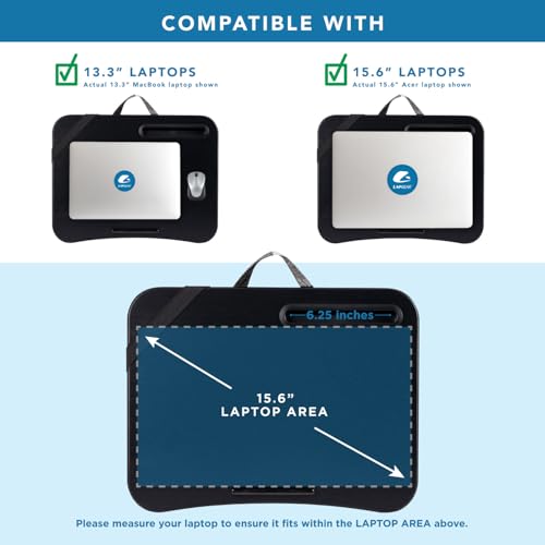 LAPGEAR Designer Lap Desk – Buffalo Check, Fits 15.6” Laptops - color: Buffalo Check, size: Single Lap Desk
