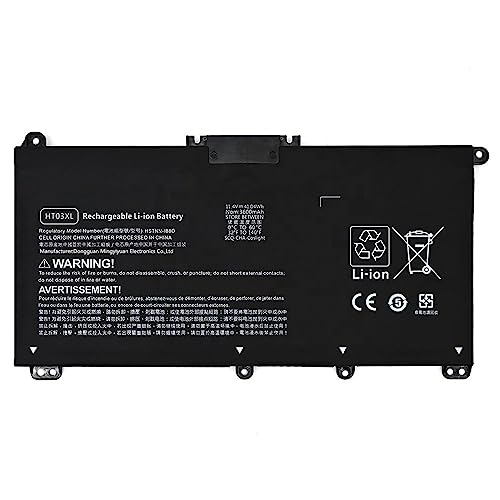 HT03XL Laptop Battery 11.4V 41.04Wh Replacement Compatible with HP Pavilion 14-CE 14-CE0020TX CE0025TX CE0030TX 15-CS0037TX 250 255 G7 Series HSTNN-IB8O