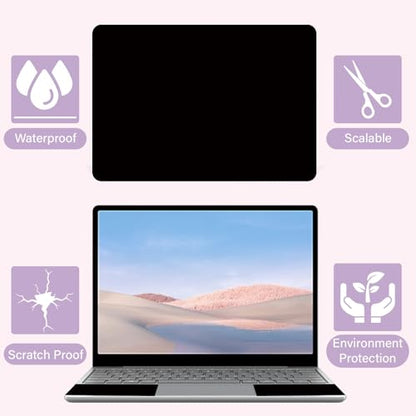 CREATCABIN Black Laptop Skin Decal Universal Reusable Vinyl Laptop Cover Sticker Waterproof PC Art Personalized Protector Scratchproof Laptop Skin for 12.1 13 13.3 .6 14 15 15.3 16 Inch Laptops - style: Black