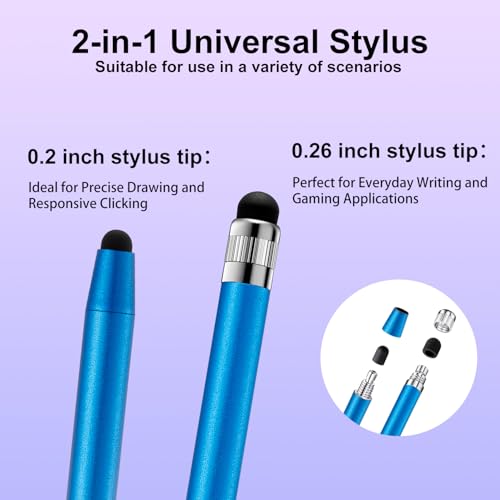 ChaoQ Stylus Pen for Touchscreen, 6pcs High Sensitivity and Precision Stylus Pen for iPad iPhone Android Suitable for All Touch Screens - color: 6 Mix