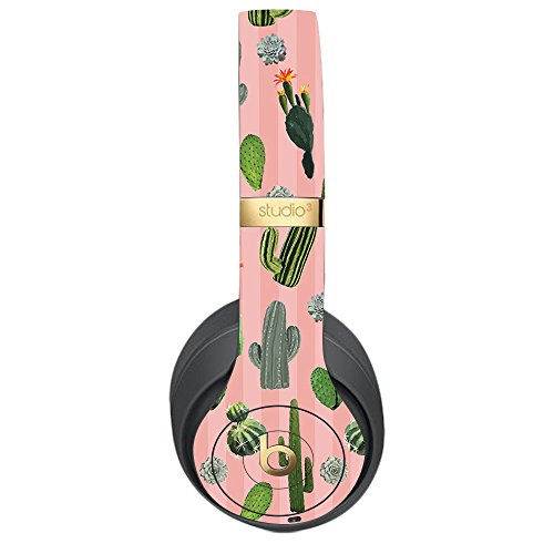 MightySkins Skin Compatible with Beats Studio 3 Wireless - Cactus Garden | Protective, Durable, and Unique Vinyl Decal wrap Cover | Easy to Apply, Remove, and Change Styles | Made in The USA - color: Cactus Garden