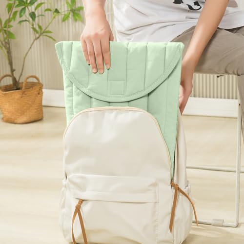 Puffy Laptop Sleeve 15-16 Inch, Soft Laptop Case, Mint Green | Compatible with 15-16 Inch Macbook Pro/Air, Asus/Dell Xps/Lenovo Laptops, Protective Carrying Bag for Women and Men - color: Mint Green, size: 15/16