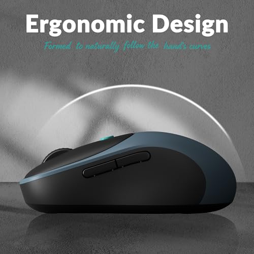 Keychron BM24 Portable Wireless Mouse, 2400 DPI Quiet Clicks, 2.4 GHz/Bluetooth 5.2/Wired with Programmable Buttons, Long Battery Life for Laptop PC/Mac/Windows - Space Gray - color: Space Gray
