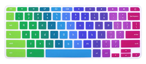 YYubao Keyboard Skin Cover Compatible with 11.6" Lenovo Chromebook C330, Chromebook N20 N21 N22 N23 100e 300e 500e, 11.6" Flex 11 Chromebook, 14" Chromebook N42 N42-20 - Rainbow - color: Rainbow