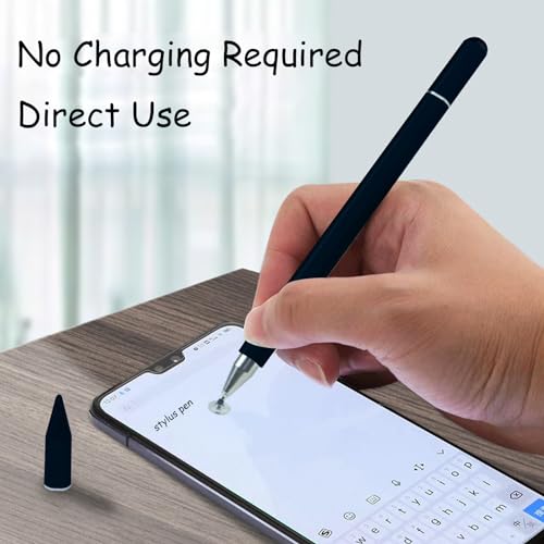 3 in 1 Universal Stylus Pen for Touchscreen,High Sensitivity&HighPrecision | Metal Barrel, No Bluetooth,No Charging Capacitive Stylus Pen for iPad/Nintendo Switch/iPhone/Android/Samsung/Tablets-Black - color: Green