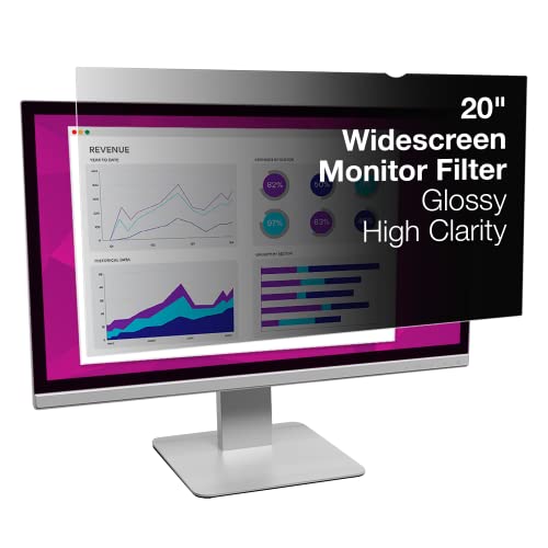 3M High Clarity Privacy Filter for 20.0" Widescreen Monitor (16: 9 Aspect Ratio) - size: 20" Widescreen Monitor
