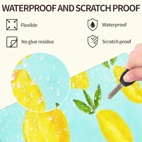 3Pcs Lemon Laptop Skin Sticker Fruit Universal Removable Vinyl Stickers Fits for 12.1 13 14 15.6 16 Inch Waterproof Notebook Decal Cover Gift - style: Lemon