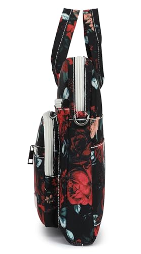 DACHEE Laptop Shoulder Bag for 15 Inch/15.6 Inch Macbook Pro - color: New Redrose Bag