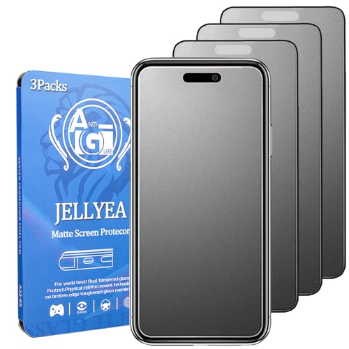 3 Pack Matte Screen Protector for iPhone 16 Matte Tempered Glass | Anti-Glare Anti-Fingerprint Anti-Scratch Case Friendly Bubble Free for Apple iPhone 16.6.1" - size: 16 - 6.1”