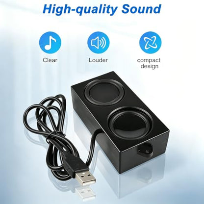 Gikfun USB Computer Speaker, 4Ohm 5W Woofer, for Arduino, PC, Laptop | Loudspeaker with Plug and Play Desktop, and Game Console Diy