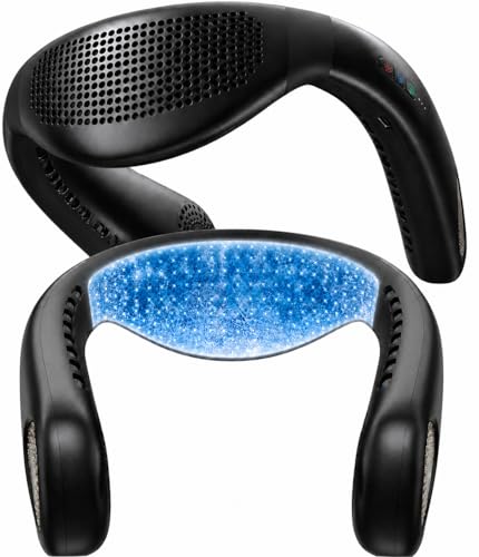 TORRAS COOLiFY Air 2026 Upgraded Neck Fan Air Conditioner, Dual-Airflow Pro Cooling, Ultra Light Portable Fan Rechargeable, Personal Cooling Fan Travel Essentials, Gift for Dad Husband Father, Black - color: Deep Black