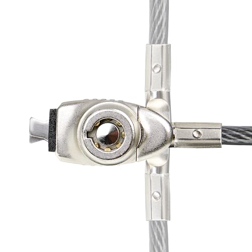 StarTech Slim Lock, 5ft (1.5m) Locking Cable, TAA | Noble Wedge Slot Compatible, Desk Anti-Theft Security For Laptop/Notebook, SNBLK-LAPTOP-LOCK - size: Nobel Wedge, style: Resettable Combination
