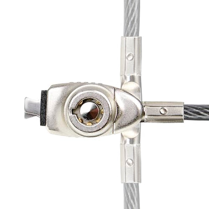 StarTech Slim Lock, 5ft (1.5m) Locking Cable, TAA | Noble Wedge Slot Compatible, Desk Anti-Theft Security For Laptop/Notebook, SNBLK-LAPTOP-LOCK - size: Nobel Wedge, style: Resettable Combination