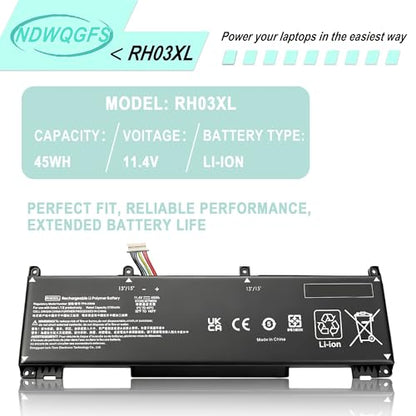 RH03XL M02027-005 Laptop Battery Replacement for HP ProBook 430 440 445 450 455 630 640 650 G8 G9 G10 Series EliteBook 630 640 645 650 655 G9 G10 Series HSTNN-DB0B HSTNN-UB7X HSTNN-OB1T