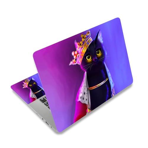 Laptop Skin Sticker Decal,12" 13" 13.3" 14" 15" 15.4" 15.6 inch Laptop Vinyl Skin Sticker Cover Art Protector Notebook PC (2 Wrist Pad Skins Included), Decorative Waterproof Removable,Cat Princess - color: Cat Princess