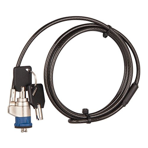 The Joy Factory LockDown Universal Key Security Cable Anti-Theft Lock 6-Foot for Laptops and Tablets (SCU102)