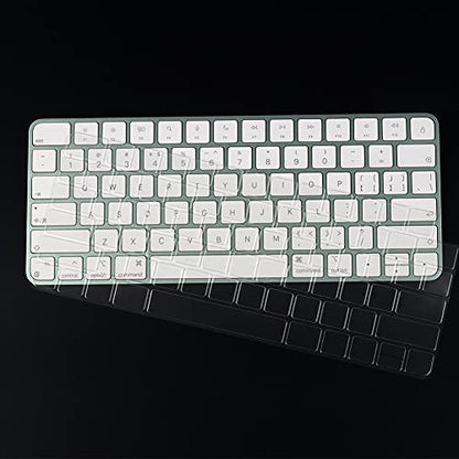 Keyboard Cover for iMac Magic Keyboard Without Touch ID A2450 A3203 | TPU Transparent Waterproof Keyboard Skin Protector - color: Magic Keyboard without Touch ID A2450