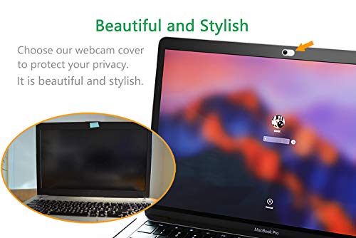 CloudValley Laptop Webcam Cover Slide, Metal 0.023 Inch Ultra-Thin White | Web Webcam Cover for MacBook Pro / Air, Laptop, iMac, iPad, iPhone 8/7, PC Accessories, Privacy Protection, 2 Packs - color: White-2 Pcs