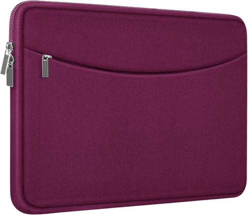 Laptop Case 15.6 inch, Shockproof Protective Laptop Cover Carrying Computer Bag with Accessory Pocket Portable Computer Sleeve Compatible with HP, Dell, Lenovo, Asus, Rose Red - color: Rose Red, size: 15.6 inch