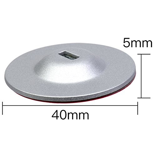 Anchor Plate Adhesive Security Plate, Laptop Lock Plate with Slot, Universal Lock Plate for Laptop, Monitor, Smart Phone,Tablet, Other Electronic Products 4 Pack (Silver) - color: Silver